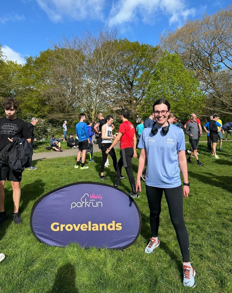 Alice, a self-proclaimed parkrun enthusiast, keeps active by burning calories while cleaning her flat