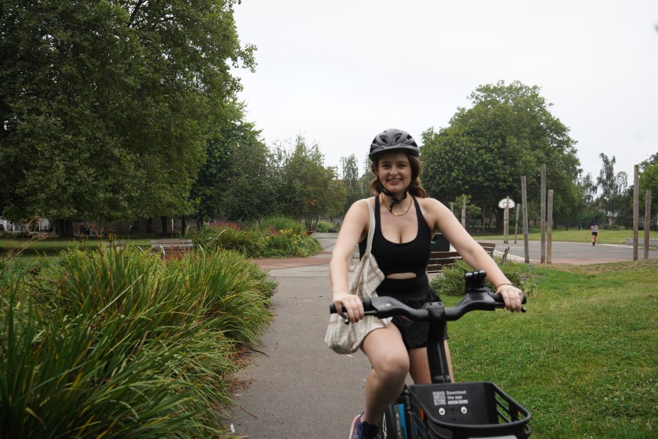 Isabel tries to cycle everywhere at the weekend (Credit: Scarlet Pestell)