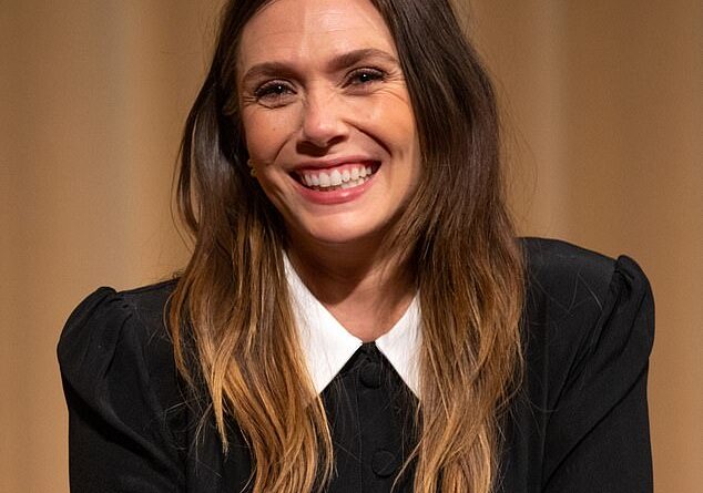 Elizabeth Olsen, shown in September 2024, described her battle with anxiety, saying she had an attack almost every hour. Even going from hot to cold temperatures can cause it to shrink