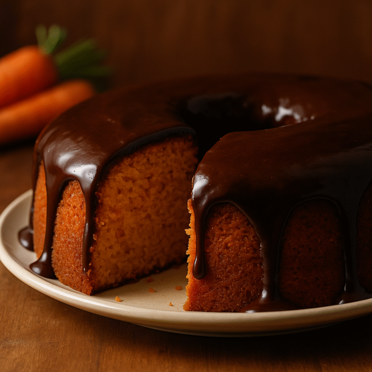 Bolo de Cenoura com Cobertura de Chocolate: Receita Simples e Saborosa