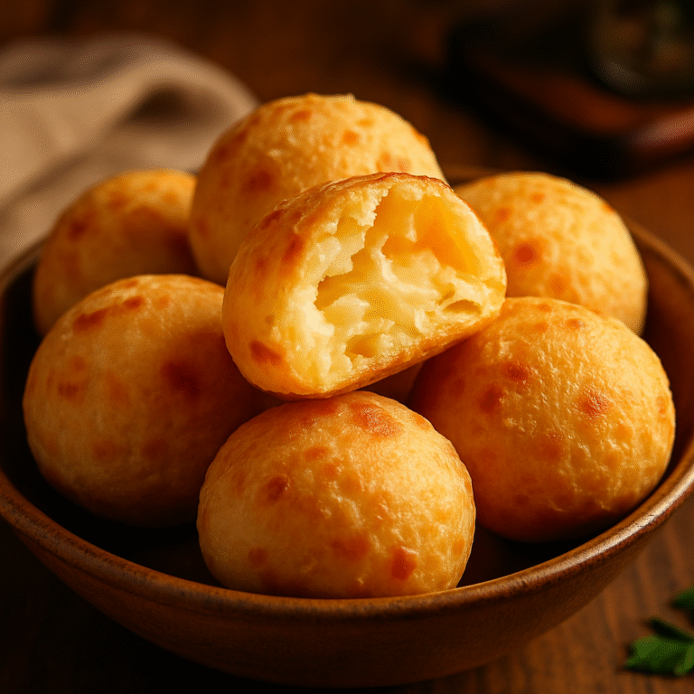 Pão de Queijo Caseiro Crocante por Fora e Macio por Dentro
